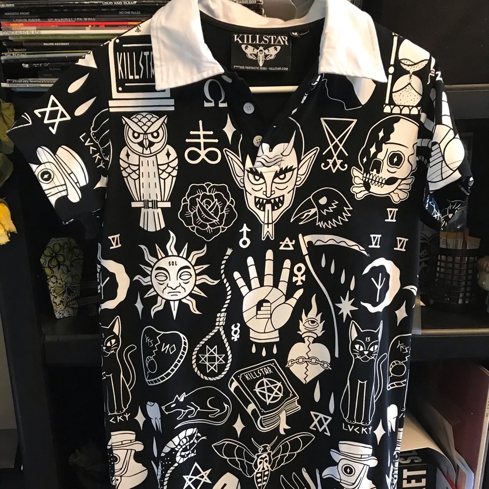 Killstar plague doctor shirt dress sz M